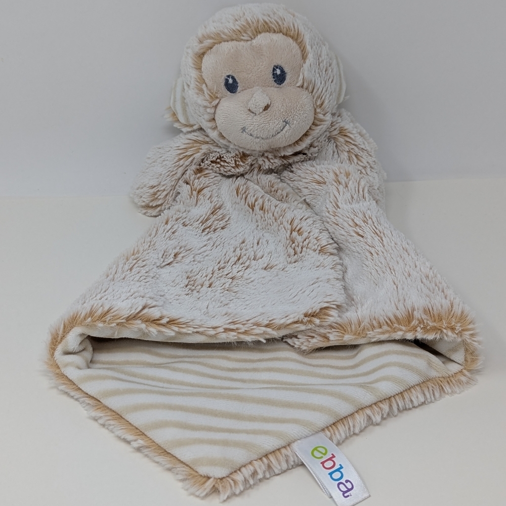 Ebba Monkey Lovey Baby Security Blanket Aurora World